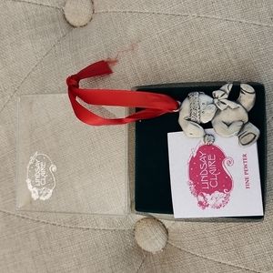 Lindsay Claire. Pewter Teddy Bear ornament